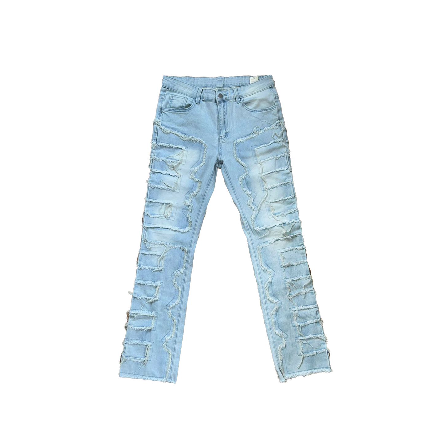 DISTRESSED DENIM JEANS